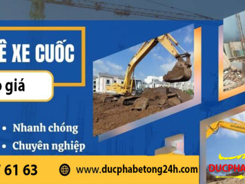 Báo giá cho thuê xe cuốc