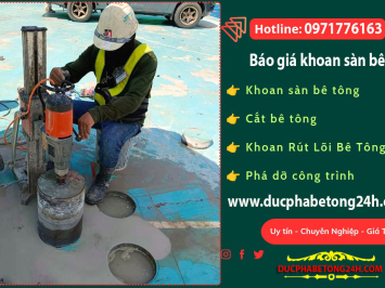Báo Giá Khoan Sàn Bê Tông Năm 2025 - Công Ty Đông Hải