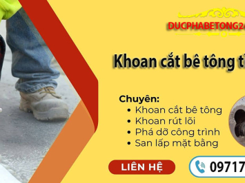 Khoan cắt bê tông tỉnh Cà Mau