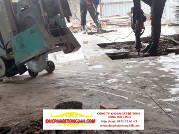 Khoan rút lõi bê tông trong điều kiện chật hẹp