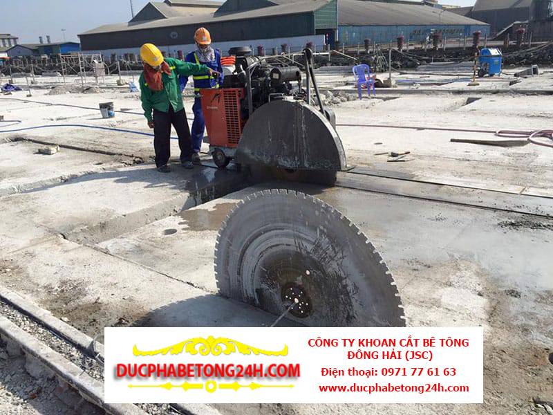 Dịch vụ cắt đục nền xưởng để nâng cấp mặt bằng