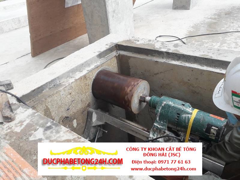 Khoan lõi bê tông phục vụ lắp đặt đường ống, ống thông gió, PCCC