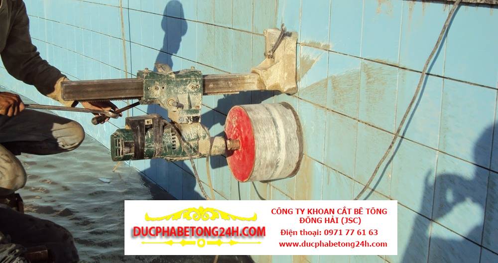 Khoan rút lõi bê tông trong điều kiện chật hẹp
