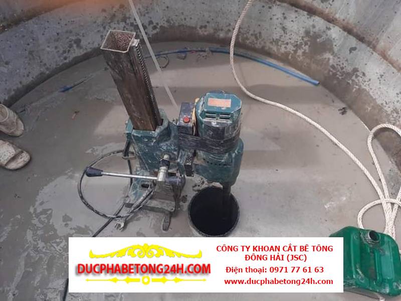 Thi công khoan lõi bê tông độ sâu không giới hạn