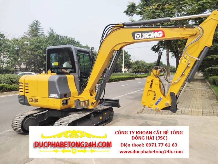 Vai trò của máy đào mini trong khoan cắt bê tông