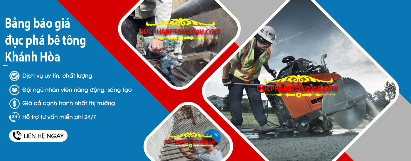 Bảng báo giá đục phá bê tông Khánh Hòa