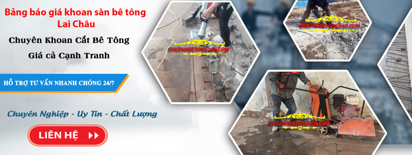 Bảng báo giá khoan sàn bê tông Lai Châu