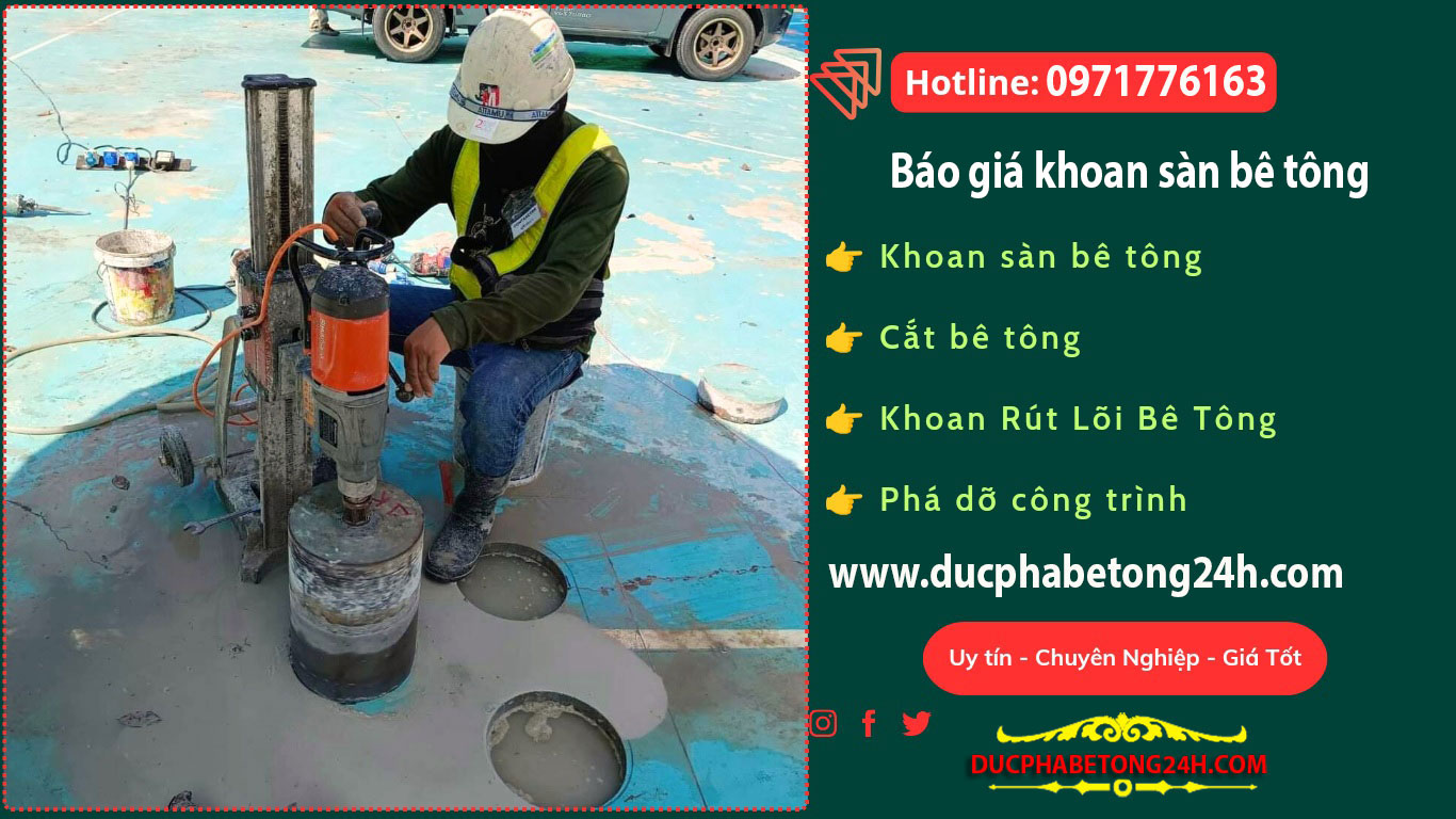 Báo Giá Khoan Sàn Bê Tông Năm 2025 - Công Ty Đông Hải