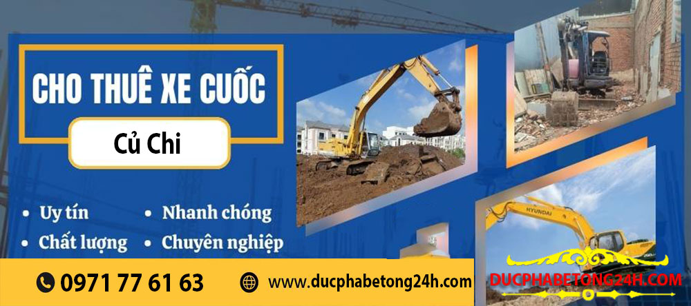 Cho thuê xe cuốc Huyện Củ Chi