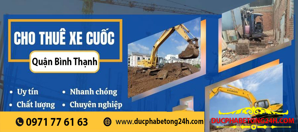 Cho thuê xe cuốc Quận Bình Thạnh