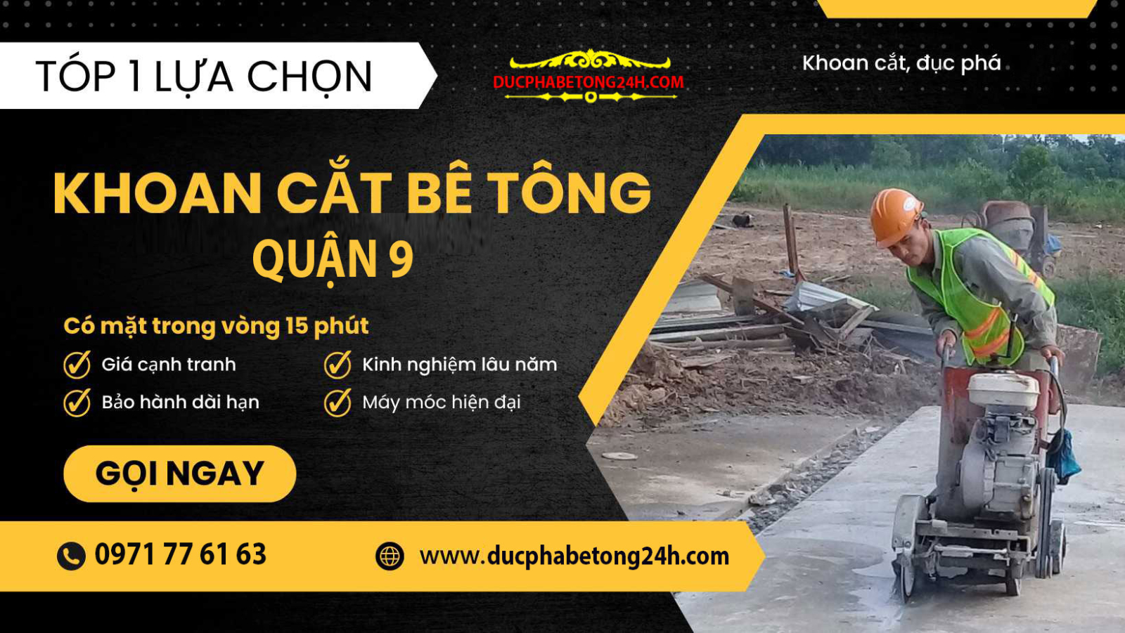 Khoan cắt bê tông Quận 9