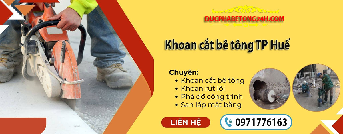 Khoan cắt bê tông TP Huế