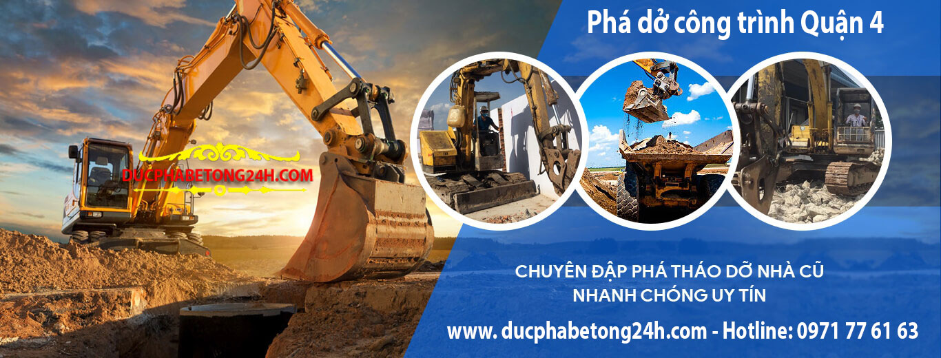 Phá dở công trình Quận 4