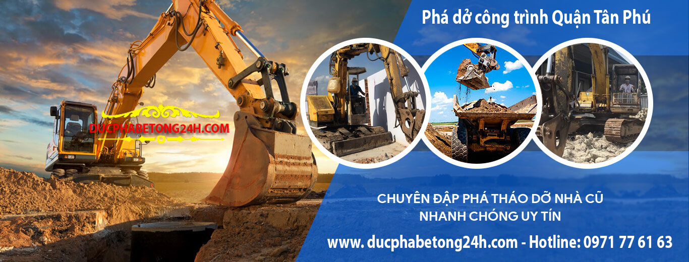 Phá dở công trình Quận Tân Phú